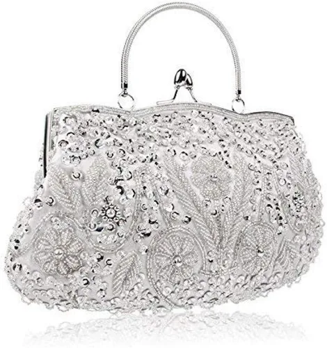 Miniatura 2 de Gets Noble - Bolso de noche con lentejuelas y cuentas para mujer