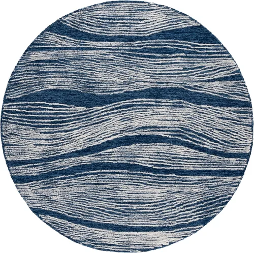 Miniatura 9 de SAFAVIEH Metro Collection - Alfombra decorativa de 2 x 3 pies, azul y marfil, diseño transicional, ideal para áreas de alto tráfico en pasillo, baño