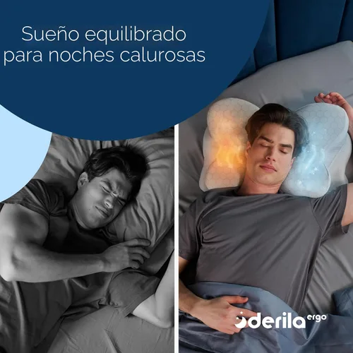 Miniatura 4 de Derila Ergo - Funda de almohada térmica para almohada cervical para cuello cervical, almohada refrescante para almohada de espuma viscoelástica