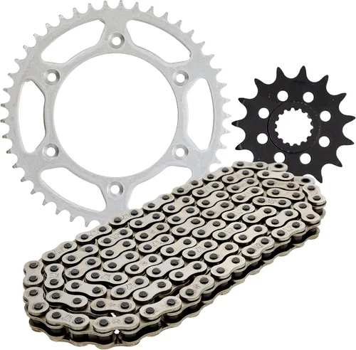 Miniatura 11 de NICHE Combo de cadena de piñón de transmisión para KTM 450 400 530 EXC 525 MXC delantero 15 trasero 45 dientes 520V-X X-Ring 118 enlaces
