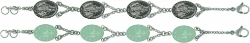 Miniatura 2 de CatólicaPulsera de acero inoxidable Medalla Milagrosa Virgen MilagrosaCuatro Solid Oval Medallas
