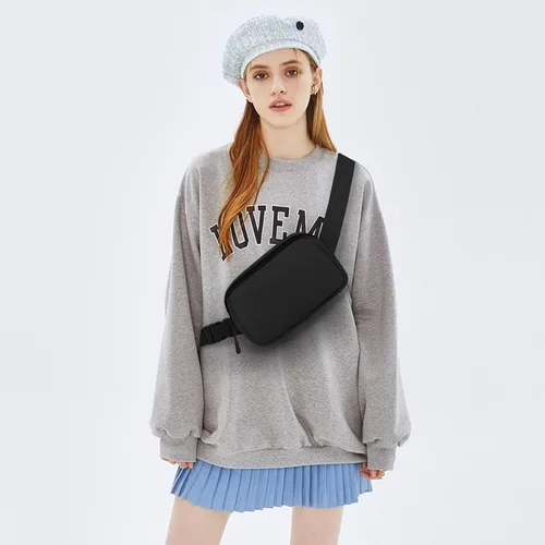 Miniatura 72 de Riñonera cruzada para mujeres y hombres, bolsa para cinturón para senderismo con correa ajustable, riñonera para correr, entrenamiento, deportes
