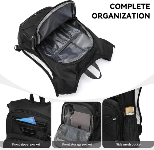 Miniatura 8 de Mochila de hidratación ligera Wotony con vejiga de agua de 2L O 3L para ciclismo, senderismo, rave - Mochila de agua para hombres y mujeres