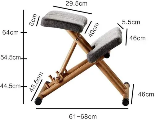 Miniatura 3 de Silla ortopédica Silla arrodillada Silla de computadora Home Lift Leisure Chair Silla de oficina Silla de aprendizaje (gris)