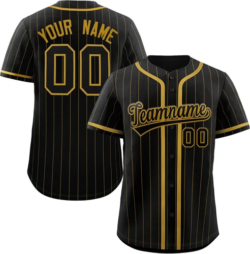 Miniatura 11 de Camiseta de béisbol de rayas finas personalizada hipster hip hop, camisetas deportivas con nombre y número del equipo personalizado para hombres