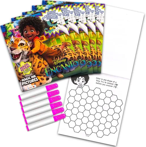 Miniatura 2 de Bendon Disney Encanto Imagine - Juego de libros para colorear de tinta para niñas y niños, paquete de 6 libros para colorear sin ensuciar