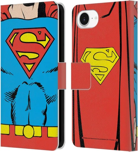 Miniatura 34 de Head Case Designs Funda de piel con licencia oficial de Superman DC Comics con logotipos negros y rojos compatible con Apple iPhone 11