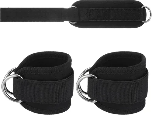 2 correas de levantamiento de pesas con anillo D, muñequeras ajustables para gimnasio, soporte de muñeca acolchado, accesorios para máquina de