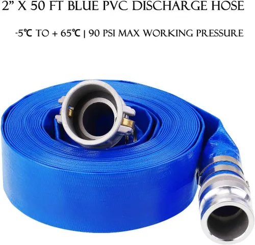 Miniatura 3 de Eastrans El kit de bomba de manguera de descarga incluye manguera de succión de PVC verde de 2 x 20 pies, filtro de succión de orificio redondo
