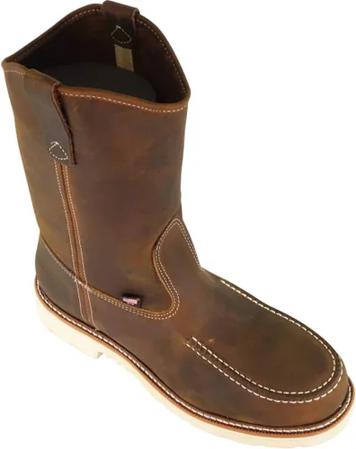 Miniatura 5 de Thorogood American Heritage - Botas Wellington con punta de seguridad de acero de 11 pulgadas para hombre, cuero de grano completo de primera
