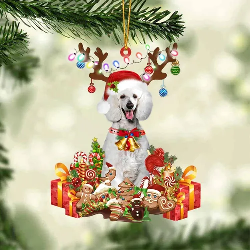 Miniatura 60 de Nazenti Adorno de Navidad personalizado de reno de Alaskan Malamute – Adorno de perro personalizado para amantes de las mascotas, acrílico plano