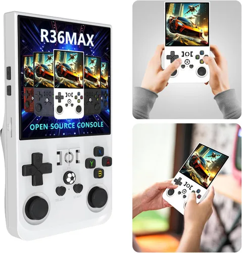 Miniatura 3 de R36MAX 4 pulgadas pantalla reproductor de juegos portátil 64 GB consola de vídeo 4000 mAh batería recargable consola reproductor de vídeo
