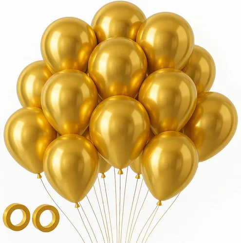 Miniatura 109 de Voircoloria - Globos azul bebé claro, paquete de 66 globos de 12 pulgadas de látex para fiestas para niños y niñas, para cumpleaños, baby shower, 16