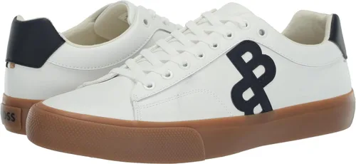 Miniatura 7 de BOSS Zapatos deportivos de piel con logotipo doble B para hombre