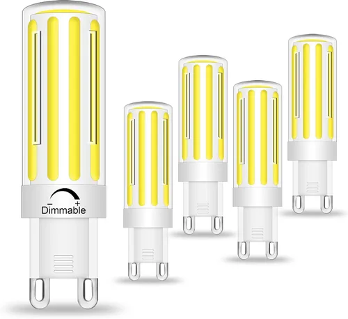 Miniatura 9 de Bombillas LED G9 de 8 W equivalentes a halógenos de 80 W, blanco suave 2700 K, ángulo de haz de 360, 120 V 800 LM, bombillas G9 con base de dos