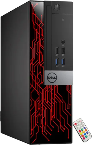 Miniatura 3 de Dell OptiPlex - Computadora con luces RGB personalizadas para escritorio, Intel Core i5 6500, 3.2 GHz, 8 GB de RAM, 256 GB SSD, Windows 11 Pro