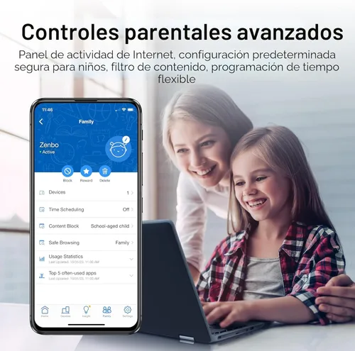 Miniatura 9 de ASUS RT-BE58U WiFi 7 BE3600 AiMesh Router Extensible, 4K-QAM, MLO, Detección AI, Puerto 2.5G, Cuatro Puertos 1G, Seguridad de Red de Grado