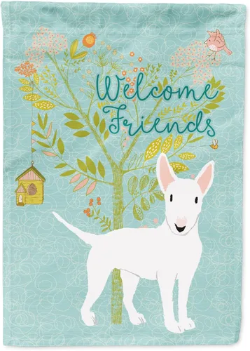 Miniatura 57 de Caroline's Treasures BB7594GF Bandera de jardín de Husky siberiano con texto en inglés "Welcome Friends" - Bandera decorativa para patio exterior