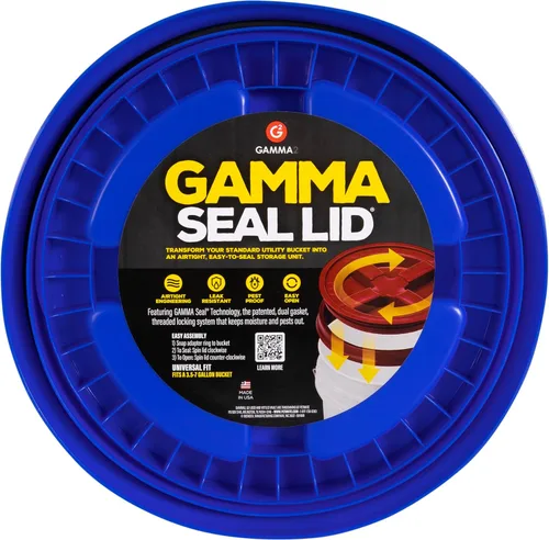 Miniatura 14 de Gamma2 Tapa de sello gamma para cubos utilitarios – Se adapta a cubos de 3.5, 5, 6 y 7 galones, amarillo, fabricado en Estados Unidos