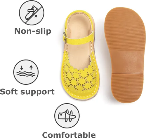 Miniatura 7 de THEE BRON Sandalias cómodas para niñas, zapatos para niños, sandalias rellenas