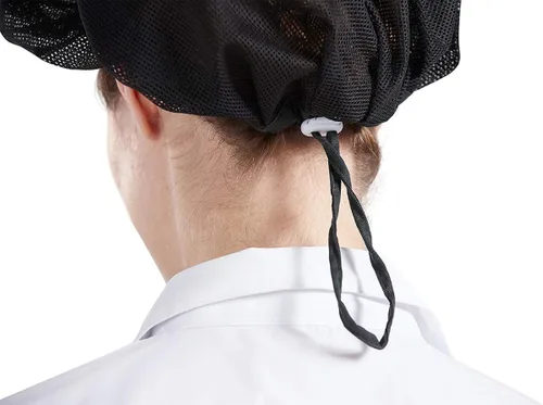 Miniatura 7 de Nanxson 3 gorras de chef CF9060 para servicio de alimentos, redes para el cabello, gorra de malla para cocinar