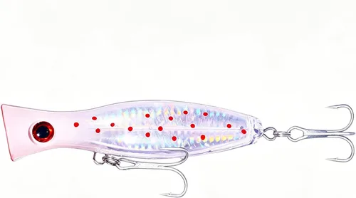 Miniatura 10 de Señuelo de Pesca Popper, Señuelos Popper de Superficie JAZALIC con Ojos 3D, Accesorios de Pesca para Lanzamiento en Superficie de Agua Salada y Azul