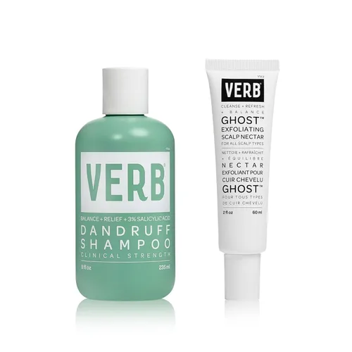 VERB® Champú para la caspa - para una limpieza suave y fuerza clínica para aliviar la caspa con ácido salicílico al 3%
