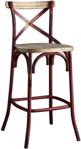 Miniatura 4 de Acme Furniture Zaire Silla de bar, nogal/negro antiguo