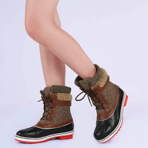 Miniatura 7 de DREAM PAIRS Botas de nieve de invierno para mujer