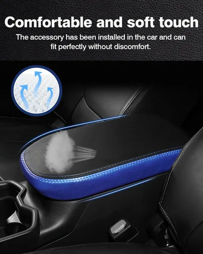 Miniatura 7 de Autorder Cubierta de Consola Central para Accesorios Toyota RAV4 2019-2022 2023 2024 2025 Cubierta de Reposabrazos Anti-Rayones Almohadilla
