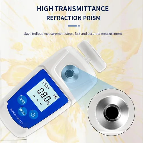 Miniatura 4 de Refractómetro digital Brix de alta precisión con ATC para prueba de contenido de azúcar 0-55% Brix Tester Brix Meter para agua potable Bebida Jugo