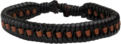 Miniatura 5 de Manfnee - Pulsera trenzada de cuero para hombres y mujeres ajustable