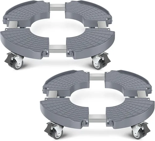 Miniatura 12 de VANCASTLE Organizador para plantas con ruedas bloqueables, capacidad de 450 libras, soporte ajustable de 15 a 22 pulgadas con ruedas base rodante