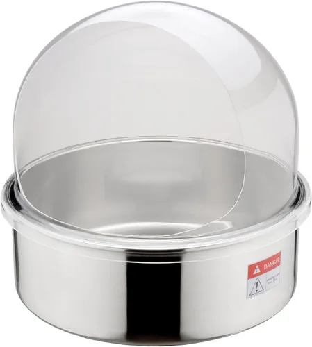 Miniatura 2 de Great Northern Popcorn - Cubierta de cúpula de burbujas de plástico transparente de 21 pulgadas con apertura para girar hilo dental, piezas
