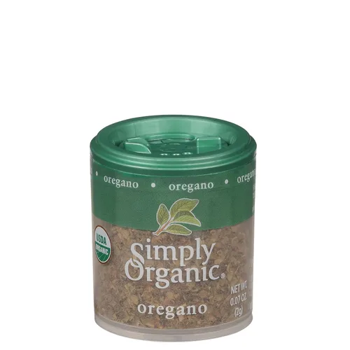 Simply Organic Hoja de orégano, cortada y tamizada, orgánica certificada | 0.07 oz | Paquete de 6 | Origanum onites