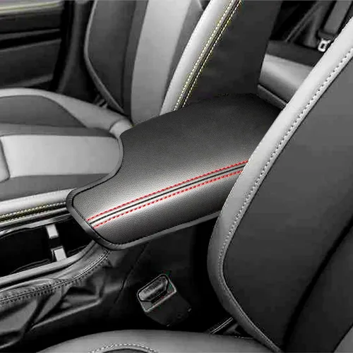 Miniatura 12 de Funda para reposabrazos de consola central para Subaru Crosstrek/Impreza, accesorios 2024 2025 2026 de cuero para consola central, caja de naranja