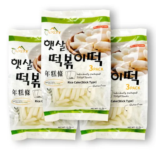 Miniatura 7 de APEXY Tortas de arroz coreanas para Tteokbokki, auténticos palitos de pastel de arroz coreano masticables, sin gluten, veganos, sin OMG, pasteles