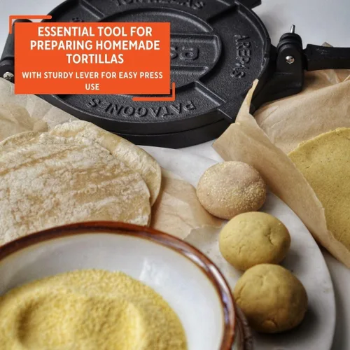Miniatura 5 de IMUSA USA - Prensa para tortillas, 10" DS, color negro