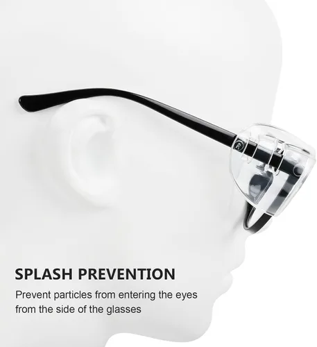 Miniatura 5 de 22 pares de protectores laterales para lentes de ojos, gafas de seguridad con lado para protección ocular, se adapta a anteojos pequeños a medianos