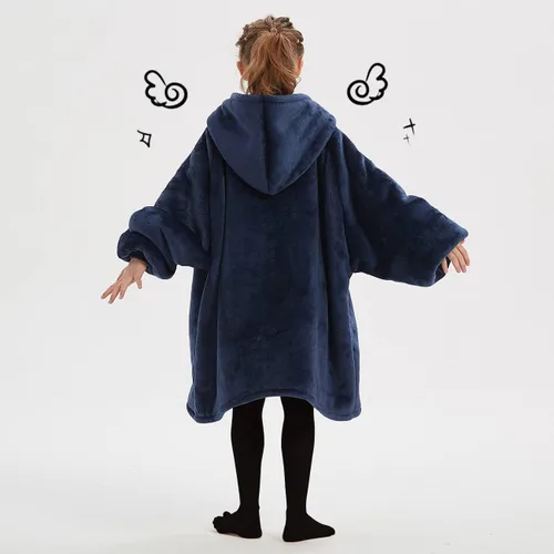 Miniatura 5 de KFUBUO Manta portátil con capucha de sherpa para niños, todos los patrones, sudadera de gran tamaño con bolsillo, regalos de cumpleaños para niñas