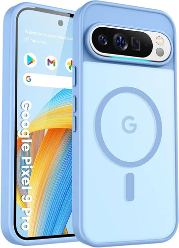 Miniatura 37 de Funda para teléfono Google Pixel 9 Pro XL, Compatible con Magnético, Protección contra Caídas de Grado Militar Translúcida Mate Resistente a Golpes
