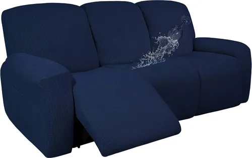 Miniatura 18 de Easy-Going - Funda 100 % impermeable doble para sofá reclinable, diseño jacquard, en 1 pieza, a prueba de derrames, para niños, mascotas, perros