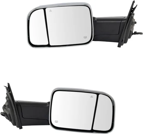 Miniatura 35 de Trail Ridge Juego de espejos de remolque de 2 piezas para el lado del conductor y del pasajero compatible con Ford F-150 FO1320479 FO1321479