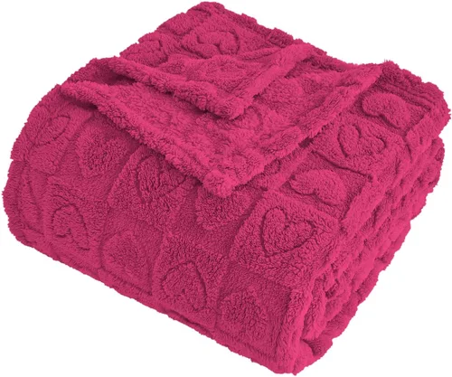 Miniatura 9 de FY FIBER HOUSE - Mantas con diseño de corazón a cuadros, mantas suaves y cálidas para regalos para amantes, madres, padres, lavables y ligeras