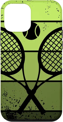 Miniatura 15 de Raqueta de jugador de tenis para iPhone 13 con cancha de pelota de tenis Vintage Retro Case