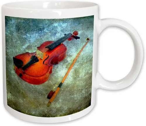 Miniatura 11 de 3dRose Violin by Angelandspot 15oz Two-Tone Black Mug