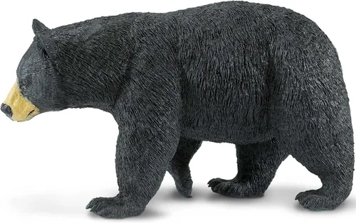Miniatura 5 de Safari Ltd. Figura de juguete de oso negro de América del Norte, figura detallada de modelo de plástico de 7.4 pulgadas, divertido juguete educativo
