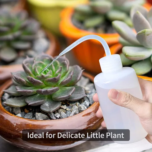 Miniatura 7 de Goowin - Regadera para plantas de interior, boquilla larga, regadera pequeña de 47 oz para interior con botella de espray adicional de 16 oz y Azul