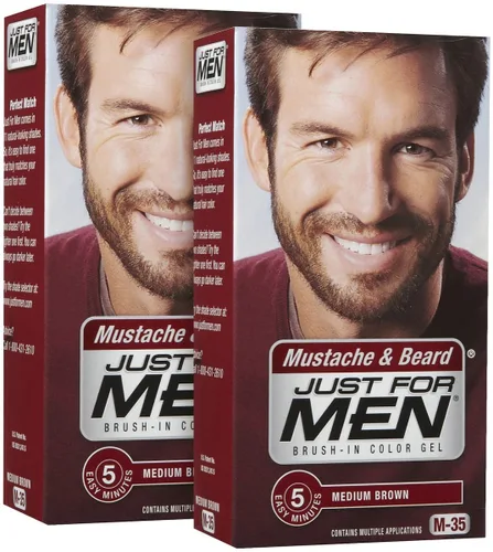 Miniatura 8 de Just For Men Gel de color para bigote, barba y patillas 115 negro azabache 1 cada uno (paquete de 5)