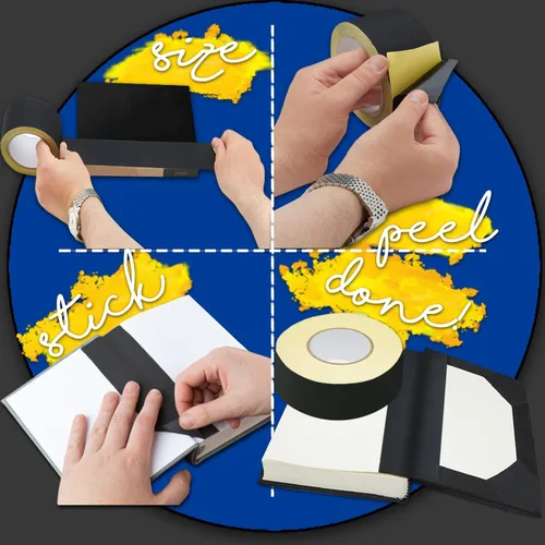 Miniatura 5 de Koltose by Mash Cinta de encuadernación marrón, cinta de reparación de libros de tela para encuadernadores, manualidades con bisagras de tela de 2
